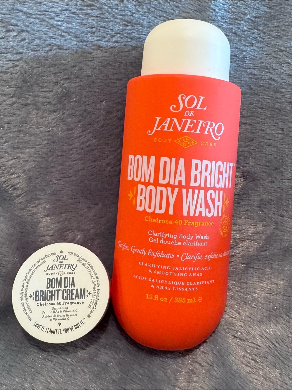 New Lot Sol de Janeiro Bom Dia Bright Body Wash Cheriosa 40 385mL + Bright Cream